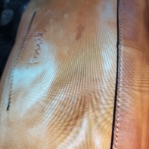 FOSSIL LEATHER HANDBAG - Picture 3 of 4